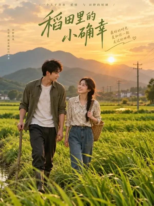 《稻香里的告白》- 黄豆田园爱情短剧封面 《稻香里的告白》- 黄豆田园爱情短剧封面
